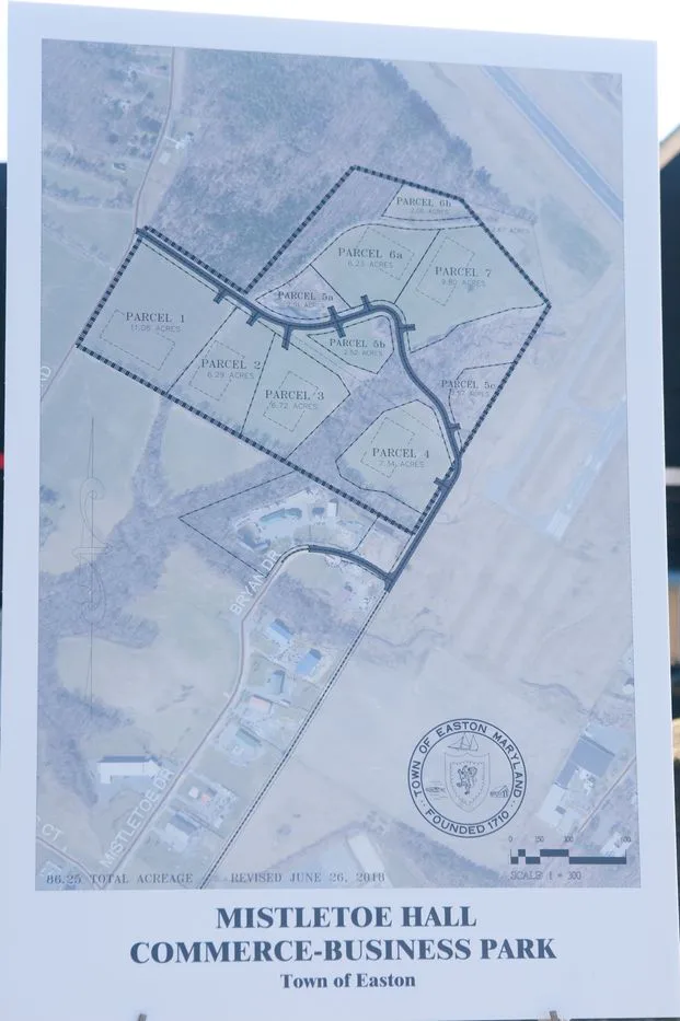 Overhead view of map