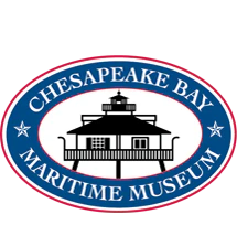 Chesapeake Bay Maritime Museum logo with a museum building illustration