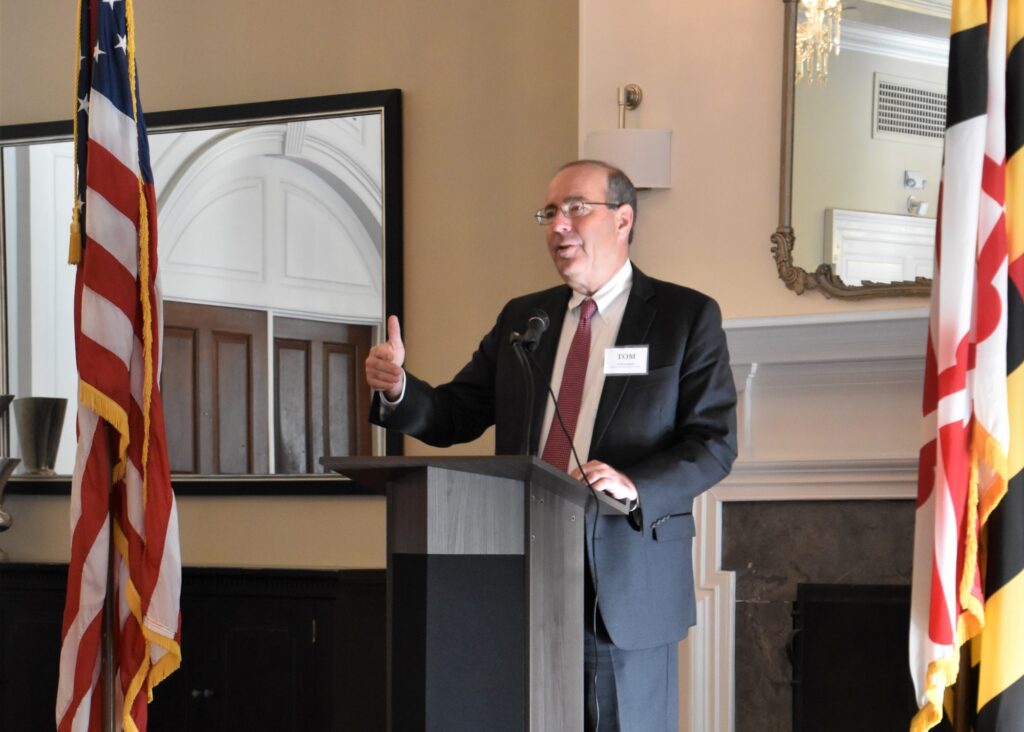 President & CEO of the Federal Reserve Bank of Richmond Tom Barkin spoke about why a recession hasn’t happened among other topics with Talbot Count’s community and business leaders on Wednesday, Aug. 16 at the Tidewater Inn in Easton, Maryland. The event was hosted by Talbot County Economic Development and Tourism, Talbot County Chamber of Commerce, and Easton Economic Development Corporation.