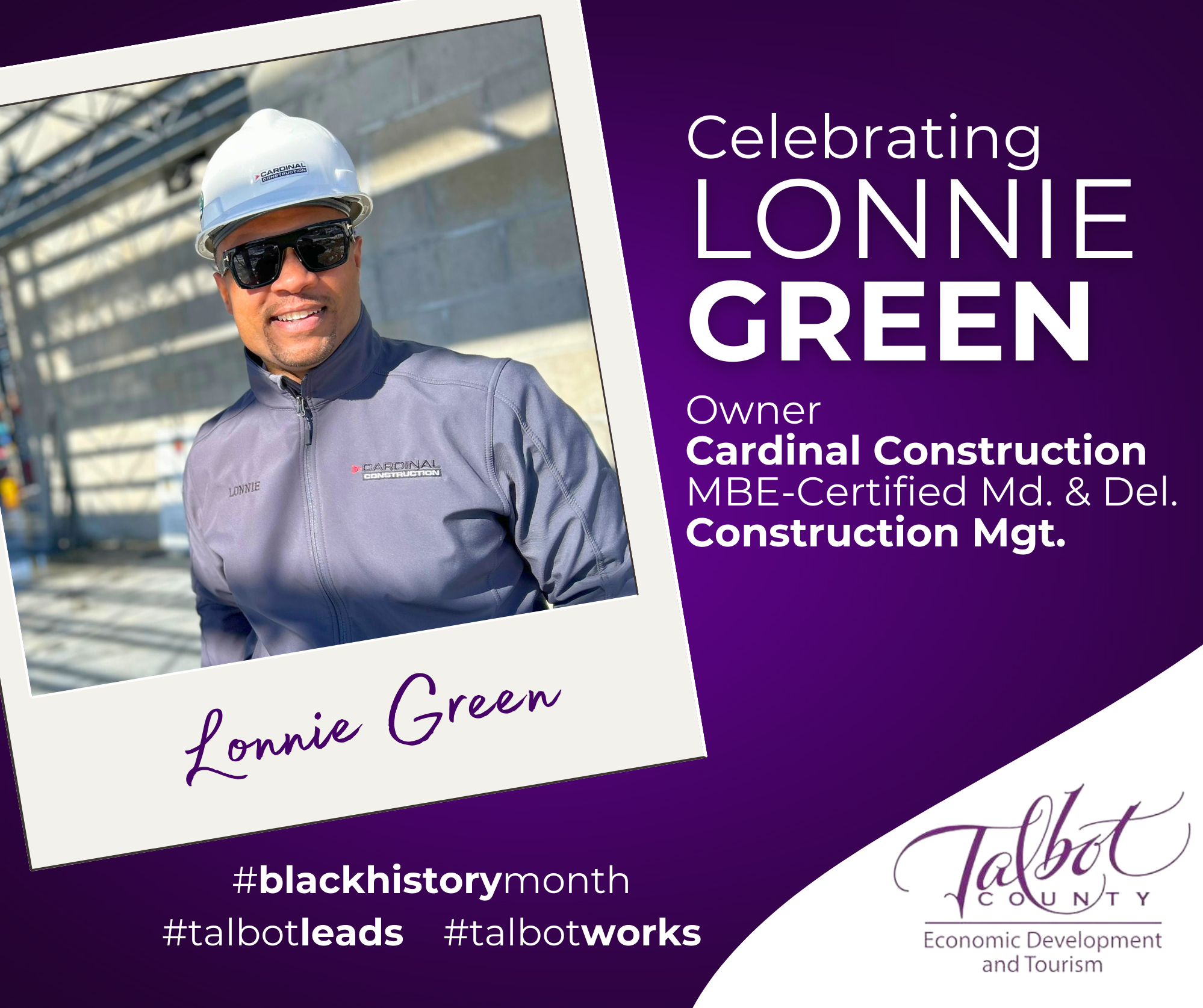 Lonnie Green, Cardinal Construction