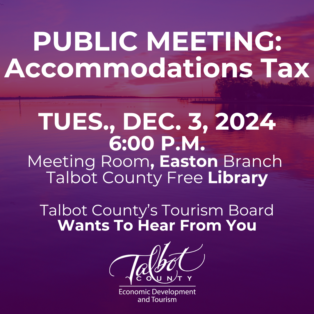 Public Meeting on Accommodations Tax Collected from Visitors