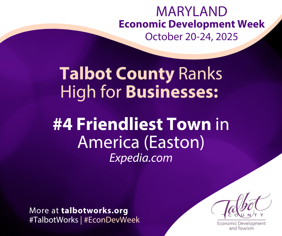 Talbot County Ranks High For Businesses Friendliest