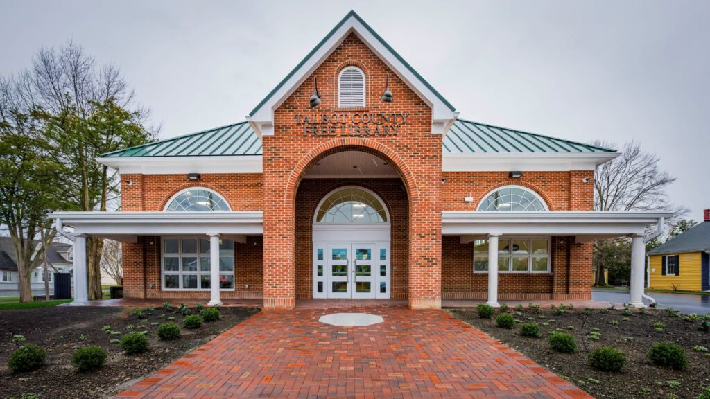 The newly restored St. Michaels branch, Talbot County Free Library. 