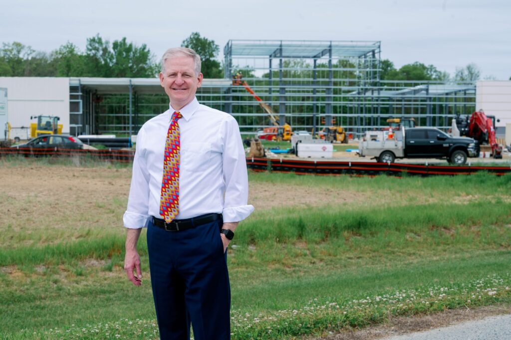 Scott Warner at Construction Site