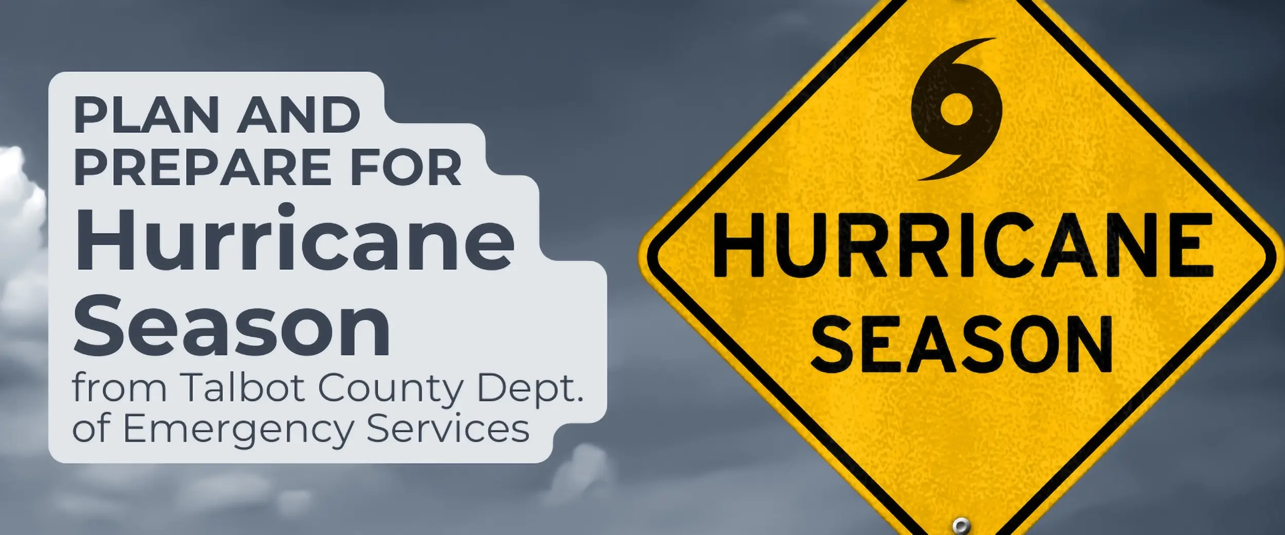 A warning graphic for Hurricane Season